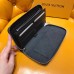 Louis Vuitton N63077 Leather Card Holder Zippy Organiser Damier Graphite Canvas