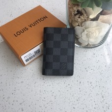 Louis Vuitton N63143 24K vijf geldzakorganisator Damier grafietcanvas