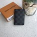 Louis Vuitton N63143 24K Five Money Карманный органайзер для денег Damier Графитовый холст