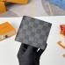 محفظة Louis Vuitton N63336 Damier Graphite Zero Bill بطاقة الائتمان Holde Marco Wallet Damier Graphite Canvas